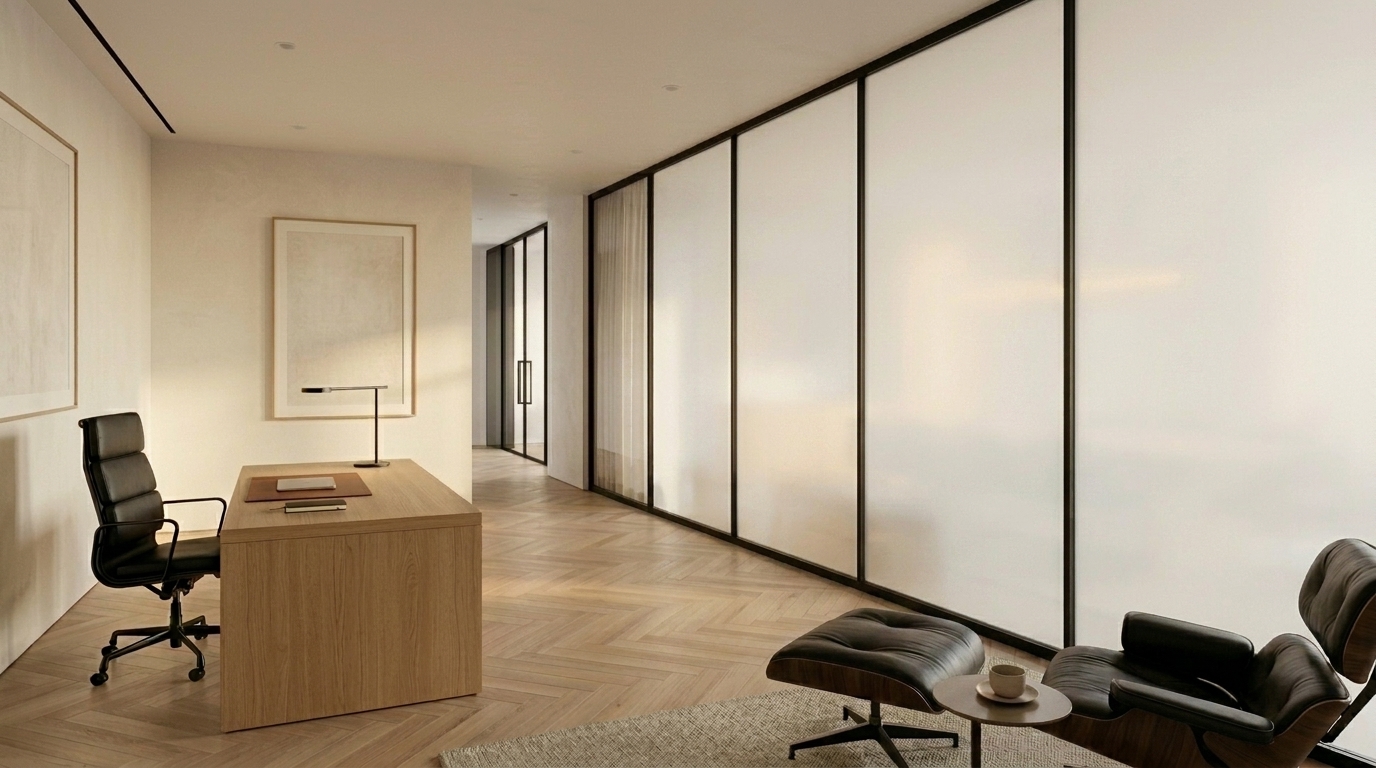 Frosted smart glass state